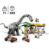 LEGO Jurassic World Sporingsmission: Raptor og titanosaurus, Bygge legetøj Byggesæt, 7 År, Plast, 582 stk, 1,05 kg