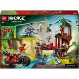 LEGO Ninjago Showdown ved træhuset med ninja-cyklen, Bygge legetøj 