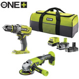 Ryobi R18PDAG-242S, Værktøjssæt Grøn/Sort
