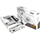 SAPPHIRE PURE X870A WIFI 7, Bundkort Hvid