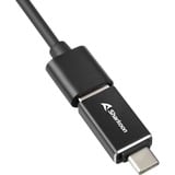 Sharkoon 4044951037582, USB hub Sort