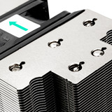 SilverStone SST-XE02-AM5B, CPU køler aluminium/Sort