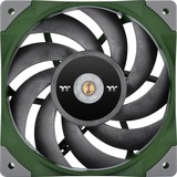 Thermaltake Toughfan 12 Racing Green High Static Pressure Radiator Fan Universel Ventilator 12 cm Grøn 1 stk, Sag fan Grøn, Ventilator, 12 cm, 500 rpm, 2000 rpm, 58,35 kubikfod/min., Grøn