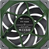 Thermaltake Toughfan 12 Racing Green High Static Pressure Radiator Fan Universel Ventilator 12 cm Grøn 1 stk, Sag fan Grøn, Ventilator, 12 cm, 500 rpm, 2000 rpm, 58,35 kubikfod/min., Grøn