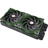 Thermaltake Toughfan 12 Racing Green High Static Pressure Radiator Fan Universel Ventilator 12 cm Grøn 1 stk, Sag fan Grøn, Ventilator, 12 cm, 500 rpm, 2000 rpm, 58,35 kubikfod/min., Grøn