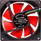 Xilence XPF80.R.PWM Computerkabinet Ventilator 8 cm Sort, Rød, Sag fan Sort/Rød, Ventilator, 8 cm, 1800 rpm, 20 dB, 21,8 kubikfod/min., Sort, Rød