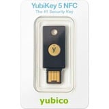 Yubico YubiKey 5 NFC, Sikkerhedsnøgle Sort/Guld