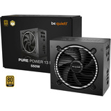 be quiet! Pure Power 13 M | 550W enhed til strømforsyning 20+4 pin ATX ATX Sort, PC strømforsyning Sort, 550 W, 100 - 240 V, 600 W, 50/60 Hz, 10 A, 5 A