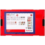 fischer FixTainer DuoPower + skrue NV, Dyvel Lys grå/Rød