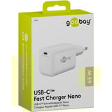 goobay USB-C PD GaN hurtigoplader Nano 65 W Hvid