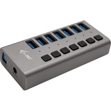 i-tec U3CHARGEHUB7 oplader til mobil enhed Grå Indendørs, USB hub Indendørs, Vekselstrøm, Grå