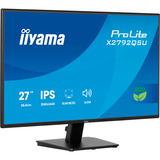 iiyama ProLite X2792QSU-B1 computerskærm 68,6 cm (27") 2560 x 1440 pixel Quad HD LED Sort, LED-skærm Sort (mat), 68,6 cm (27"), 2560 x 1440 pixel, Quad HD, LED, 3 ms, Sort