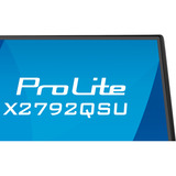 iiyama ProLite X2792QSU-B1 computerskærm 68,6 cm (27") 2560 x 1440 pixel Quad HD LED Sort, LED-skærm Sort (mat), 68,6 cm (27"), 2560 x 1440 pixel, Quad HD, LED, 3 ms, Sort