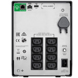 APC SMC1500IC UPS-enhed Interaktivt indgangsstik 1,5 kVA 900 W 8 AC stikkontakt(er) Sort, Interaktivt indgangsstik, 1,5 kVA, 900 W, Sine, 170 V, 300 V