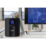 APC SMC1500IC UPS-enhed Interaktivt indgangsstik 1,5 kVA 900 W 8 AC stikkontakt(er) Sort, Interaktivt indgangsstik, 1,5 kVA, 900 W, Sine, 170 V, 300 V