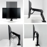 ARCTIC X1-3D 109,2 cm (43") Skrivebord Sort, Skærmbeslag Sort (mat), Klemme, 10 kg, 109,2 cm (43"), 100 x 100 mm, Højdejustering, Sort