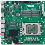 ASUS Pro H610T D4-CSM Intel H610 LGA 1700 Thin Mini ITX, Bundkort Intel, LGA 1700, Intel® Celeron®, Intel® Core™ i3, Intel® Core™ i5, Intel® Core™ i7, Intel® Core™ i9, Intel® Pentium®, DDR4-SDRAM, 64 GB, SO-DIMM