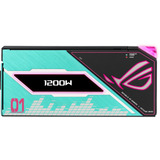 ASUS ROG Thor 1200W Platinum III Hatsune Miku Edition, PC strømforsyning Sort
