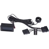 Alphacool Core temperatursensor G1/4 IG/IG med C/F display, Temperaturføler Sort