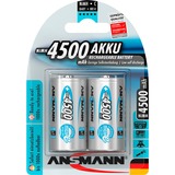Ansmann 4500mAh maxE C Nikkel-Metalhydrid (NiMH), Batteri Sølv, C, Nikkel-Metalhydrid (NiMH), 1,2 V, 4500 mAh, 25,8 x 25,8 x 50 mm