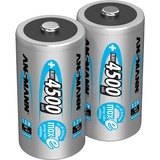 Ansmann 4500mAh maxE C Nikkel-Metalhydrid (NiMH), Batteri Sølv, C, Nikkel-Metalhydrid (NiMH), 1,2 V, 4500 mAh, 25,8 x 25,8 x 50 mm