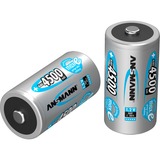 Ansmann 4500mAh maxE C Nikkel-Metalhydrid (NiMH), Batteri Sølv, C, Nikkel-Metalhydrid (NiMH), 1,2 V, 4500 mAh, 25,8 x 25,8 x 50 mm