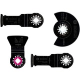 Bosch 2 608 661 696 multifunktion værktøj Bladsæt Sølv, Bladsæt, Træ, High Carbon Steel (HCS), 4 stk, Blister