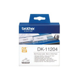 Brother DK-11204 etiketbånd Sort på hvid, Tape Sort på hvid, 400 stk, DK, Hvid, Direkte termisk, Kina
