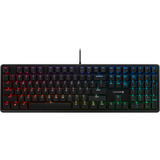 CHERRY G80-3000N RGB tastatur Universel USB QWERTY US International Sort Sort, EU-layout (antal), Cherry MX Red Silent, Ledningsført, USB, Mekanisk, QWERTY, RGB LED, Sort
