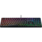 CHERRY G80-3000N RGB tastatur Universel USB QWERTY US International Sort Sort, EU-layout (antal), Cherry MX Red Silent, Ledningsført, USB, Mekanisk, QWERTY, RGB LED, Sort