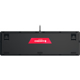 CHERRY G80-3000N RGB tastatur Universel USB QWERTY US International Sort Sort, EU-layout (antal), Cherry MX Red Silent, Ledningsført, USB, Mekanisk, QWERTY, RGB LED, Sort