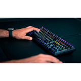 CHERRY G80-3000N RGB tastatur Universel USB QWERTY US International Sort Sort, EU-layout (antal), Cherry MX Red Silent, Ledningsført, USB, Mekanisk, QWERTY, RGB LED, Sort