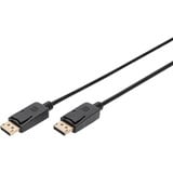 Digitus DisplayPort tilslutningskabel, Full HD 1080p Sort