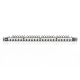 Digitus Modulært højkapacitets patchpanel, 24-porte, rackmontering, afskærmet, Patch Panel Sort