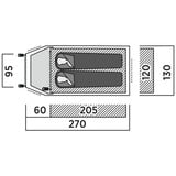 Easy Camp Kuplen telt Setesdal 2 olivengrøn