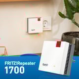 FRITZ! 20003116 Bridges og Repeaters Hvid/grå, Repeater 20003116, Netværksgentager, Ethernet LAN, Rød, Hvid