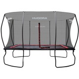 HUDORA 4Square Trampolin 244x366, Fitnessredskab Sort/Rød