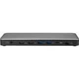 Kensington SD5760T Thunderbolt 4 Dual 4K-dockingstation med 96 W-strømforsyning, Docking station Sølv/Sort, Ledningsført, Thunderbolt 4, 96 W, 1000,10,100 Mbit/s, Grå, MicroSD (TransFlash), SD