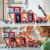 LEGO City Brandstation med brandbil, Bygge legetøj Byggesæt, 6 År, Plast, 843 stk, 1,78 kg