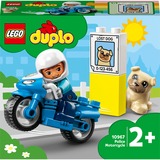 LEGO DUPLO Politimotorcykel, Bygge legetøj Byggesæt, 2 År, Plast, 5 stk, 124 g