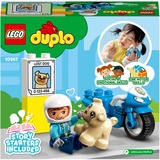 LEGO DUPLO Politimotorcykel, Bygge legetøj Byggesæt, 2 År, Plast, 5 stk, 124 g