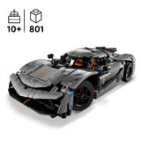 LEGO Koenigsegg Jesko Absolut-hyperbil – grå, Bygge legetøj Byggesæt, 10 År, Plast, 801 stk, 990 g