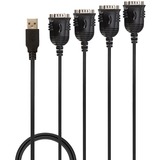 Lindy 42675 serielkabel Sort 0,94 m USB Type-A DB-9, Adapter Sort, Sort, 0,94 m, USB Type-A, DB-9, Hanstik, Hanstik