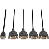 Lindy 42675 serielkabel Sort 0,94 m USB Type-A DB-9, Adapter Sort, Sort, 0,94 m, USB Type-A, DB-9, Hanstik, Hanstik