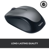 Logitech M235 mus Ambidextrous RF trådløst Optisk 1000 dpi Sort/grå, Ambidextrous, Optisk, RF trådløst, 1000 dpi, Grå