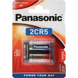 Panasonic 2CR-5L Engangsbatteri Lithium Engangsbatteri, Lithium, 6 V, 1 stk, Prisme