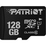 Patriot PSF128GMDC10 hukommelseskort 128 GB MicroSDXC UHS-I Klasse 10 Sort, 128 GB, MicroSDXC, Klasse 10, UHS-I, 80 MB/s, Class 1 (U1)