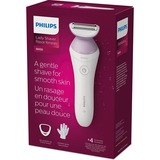 Philips 6000 series Lady Shaver Series 6000 BRL136/00 Trådløs shaver til våd og tør brug Hvid, Folie shaver, 1 hoved(er), Lyserød, Hvid, Nikkel, Ergonomisk, Batteri