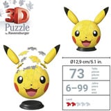 Ravensburger 3D Puzzlebold Pokémon Pikachu med ører, Puslespil 