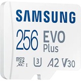 SAMSUNG microSD-hukommelseskort Hukommelseskort Hvid, 256 GB, MicroSDXC, Klasse 10, UHS-I, 130 MB/s, 130 MB/s